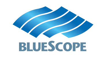 Client logo for BlueScope Steel - internal branding, content creation, event.